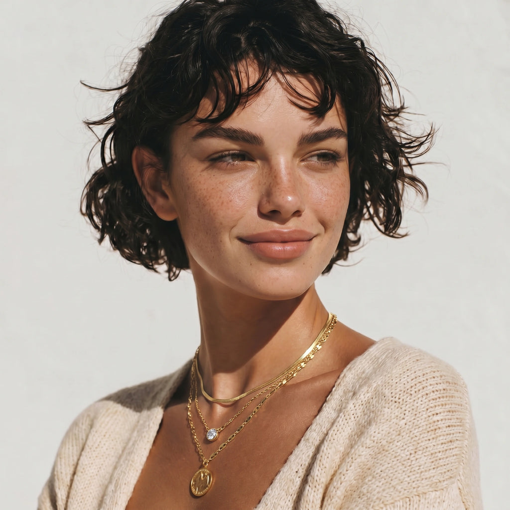 Chasia Golden Hour Layers - 14 Karat vergoldet